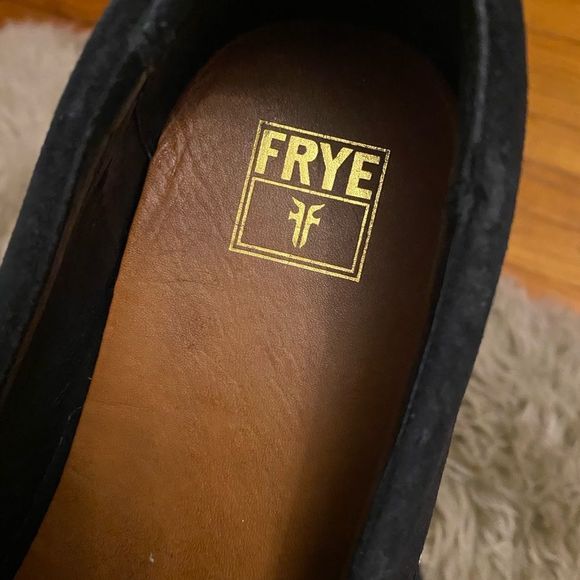 Frye Men’s Black Leather Slip On Sneaker Shoes Size 11.5 - Picture 11 of 13